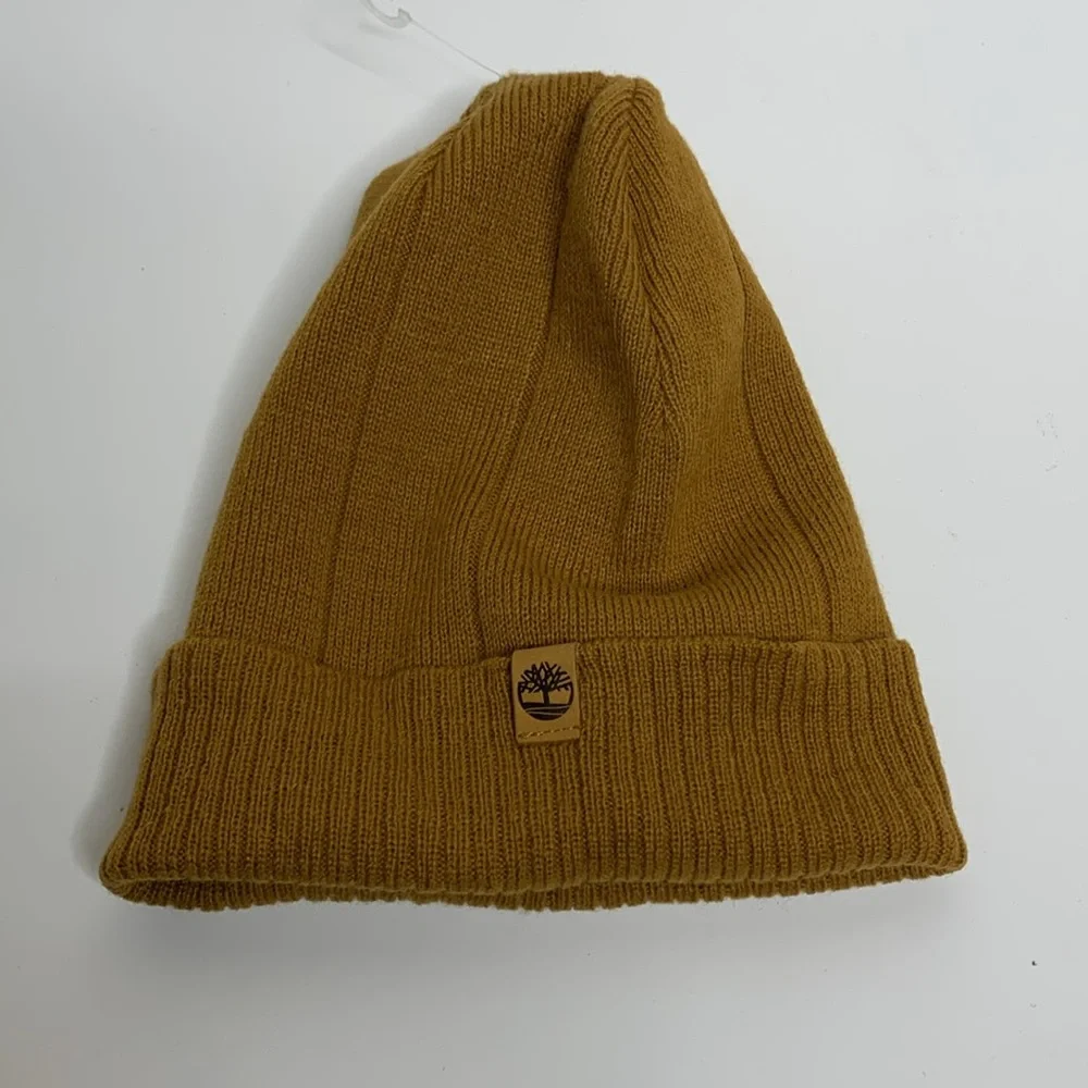 Timberland | Mustard Colored Timberland Label Beanie Cap | NWT Baby Winter Hat